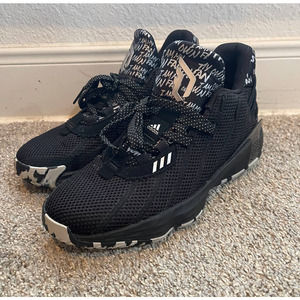 Adidas Dame 7 Black & White Basketball Shoes Men's size 7.5 Women's size 9.5